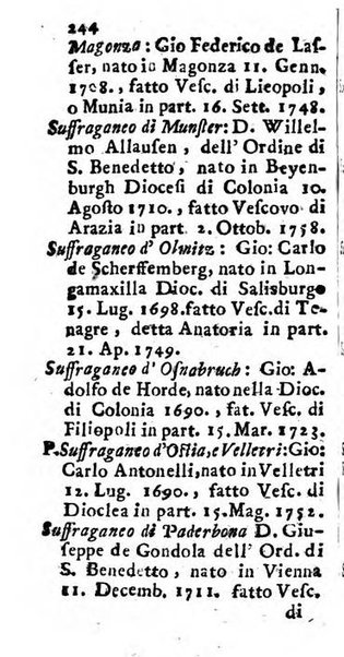 Notizie per l'anno ... secondo il martirologio romano..