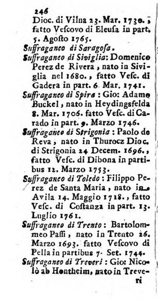 Notizie per l'anno ... secondo il martirologio romano..