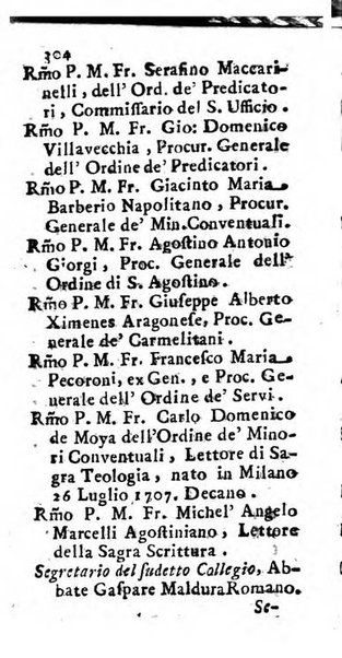 Notizie per l'anno ... secondo il martirologio romano..