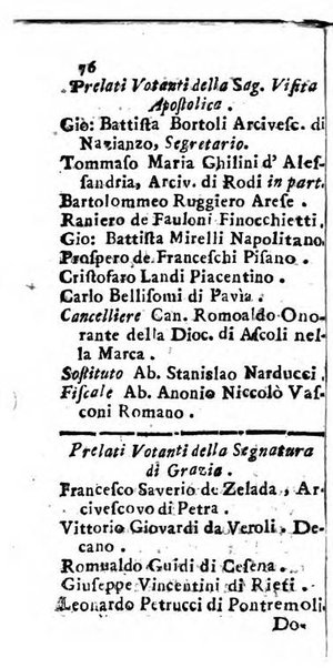 Notizie per l'anno ... secondo il martirologio romano..