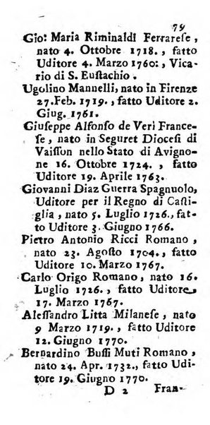 Notizie per l'anno ... secondo il martirologio romano..