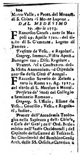 Notizie per l'anno ... secondo il martirologio romano..