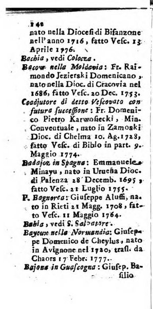 Notizie per l'anno ... secondo il martirologio romano..