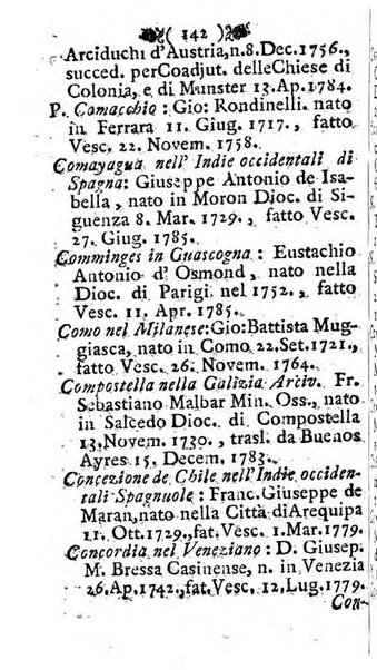 Notizie per l'anno ... secondo il martirologio romano..