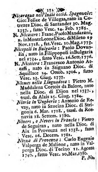 Notizie per l'anno ... secondo il martirologio romano..