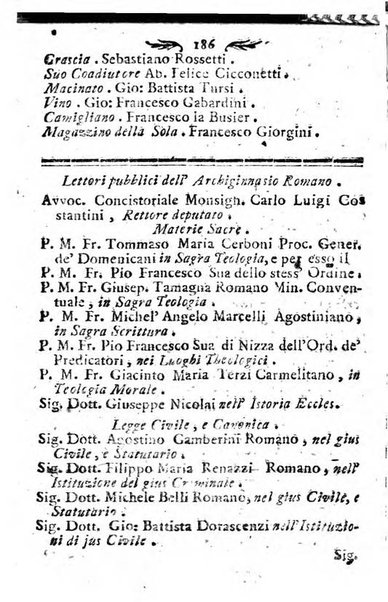 Notizie per l'anno ... secondo il martirologio romano..