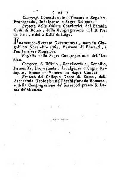 Notizie per l'anno ... secondo il martirologio romano..