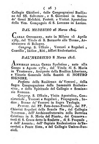 Notizie per l'anno ... secondo il martirologio romano..