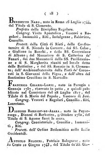 Notizie per l'anno ... secondo il martirologio romano..