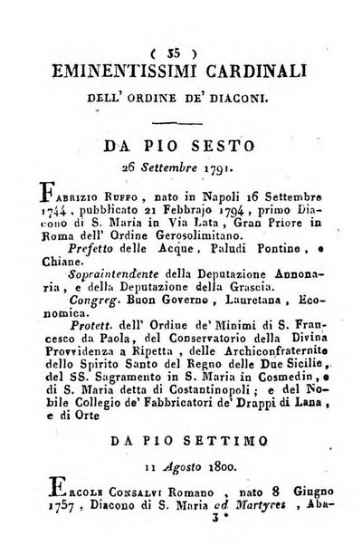 Notizie per l'anno ... secondo il martirologio romano..