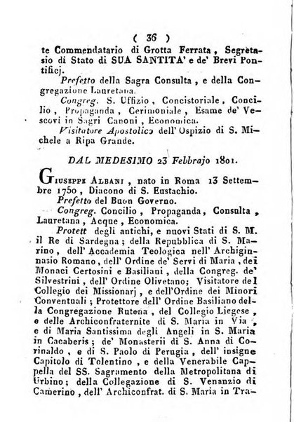 Notizie per l'anno ... secondo il martirologio romano..