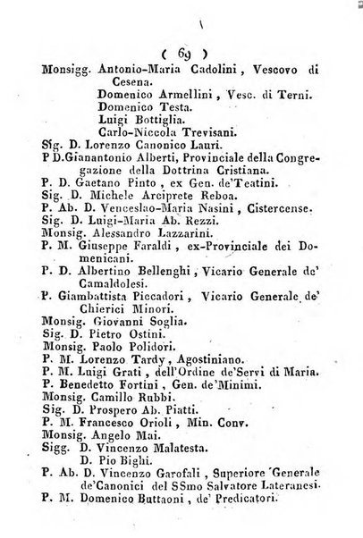 Notizie per l'anno ... secondo il martirologio romano..