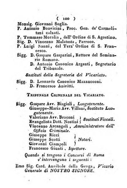 Notizie per l'anno ... secondo il martirologio romano..