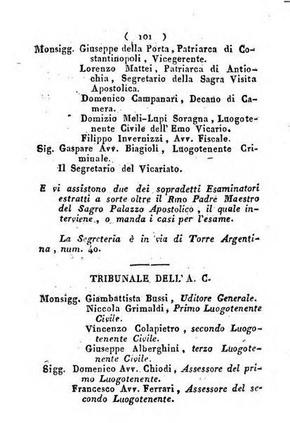 Notizie per l'anno ... secondo il martirologio romano..