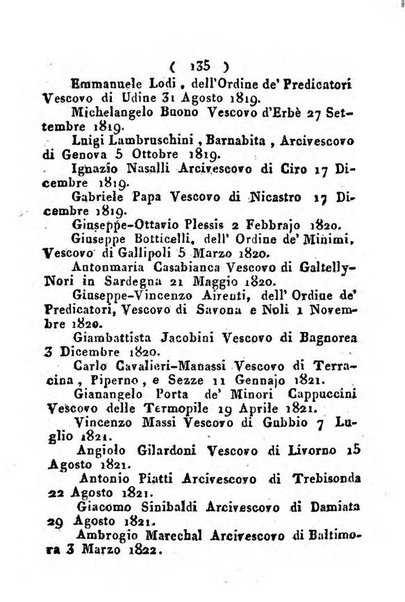 Notizie per l'anno ... secondo il martirologio romano..