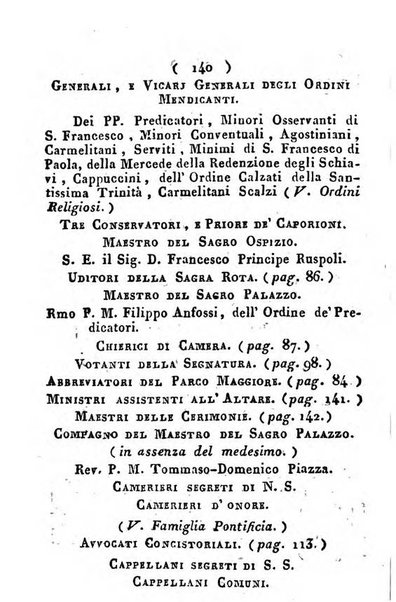 Notizie per l'anno ... secondo il martirologio romano..