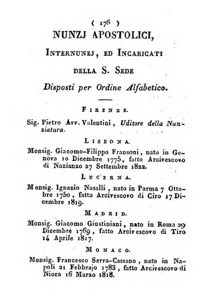 Notizie per l'anno ... secondo il martirologio romano..