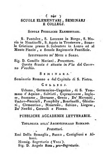 Notizie per l'anno ... secondo il martirologio romano..