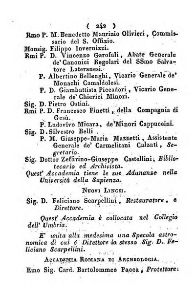 Notizie per l'anno ... secondo il martirologio romano..