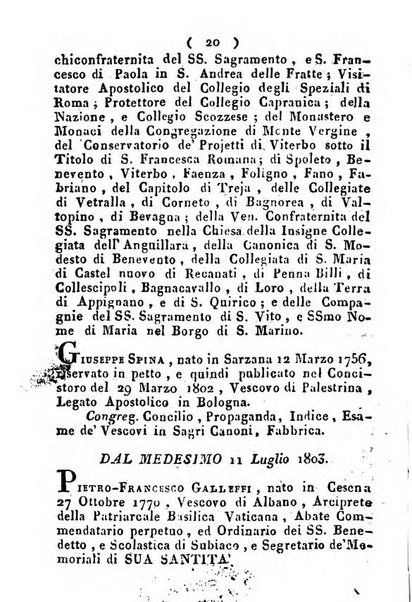 Notizie per l'anno ... secondo il martirologio romano..