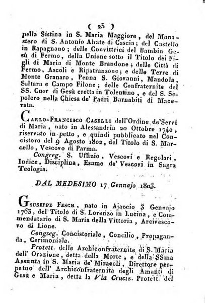 Notizie per l'anno ... secondo il martirologio romano..