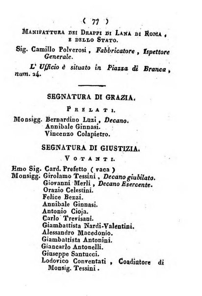 Notizie per l'anno ... secondo il martirologio romano..