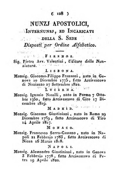 Notizie per l'anno ... secondo il martirologio romano..