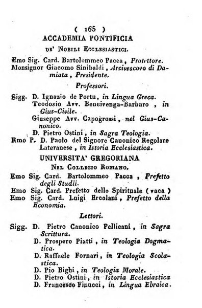 Notizie per l'anno ... secondo il martirologio romano..