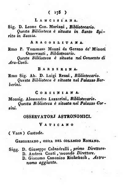 Notizie per l'anno ... secondo il martirologio romano..