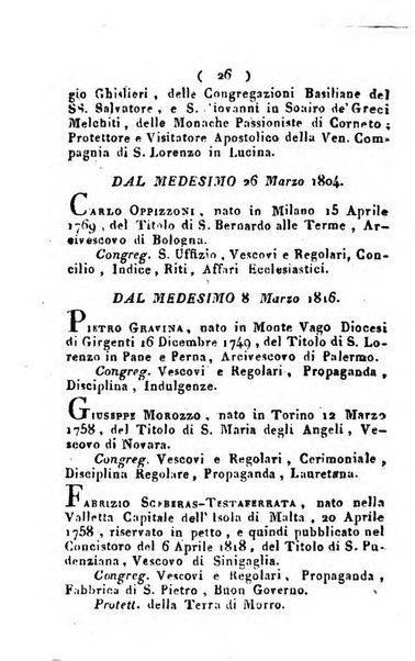 Notizie per l'anno ... secondo il martirologio romano..