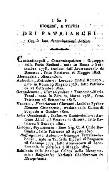 Notizie per l'anno ... secondo il martirologio romano..