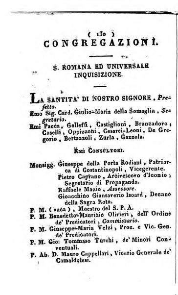 Notizie per l'anno ... secondo il martirologio romano..