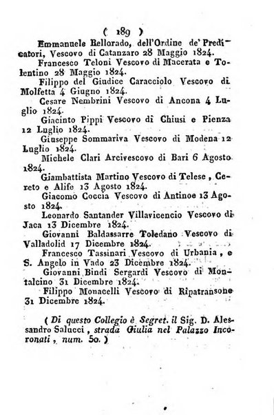 Notizie per l'anno ... secondo il martirologio romano..