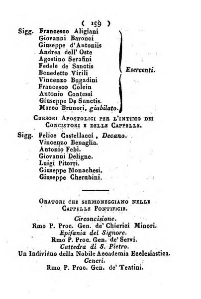 Notizie per l'anno ... secondo il martirologio romano..