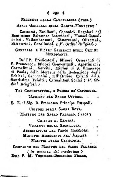 Notizie per l'anno ... secondo il martirologio romano..