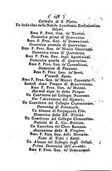 Notizie per l'anno ... secondo il martirologio romano..