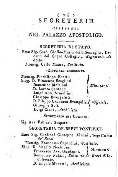 Notizie per l'anno ... secondo il martirologio romano..