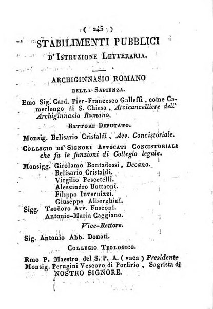 Notizie per l'anno ... secondo il martirologio romano..