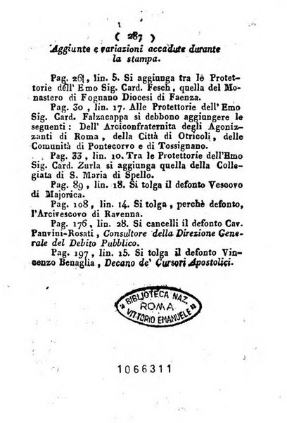 Notizie per l'anno ... secondo il martirologio romano..