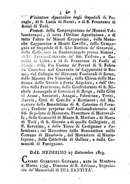 Notizie per l'anno ... secondo il martirologio romano..