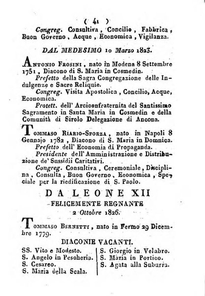 Notizie per l'anno ... secondo il martirologio romano..