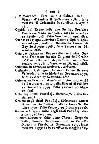 Notizie per l'anno ... secondo il martirologio romano..