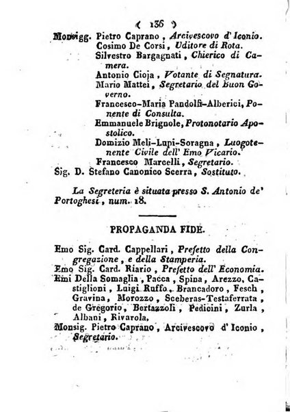 Notizie per l'anno ... secondo il martirologio romano..