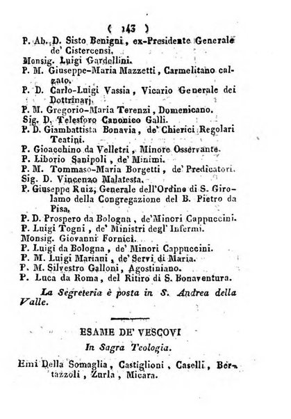 Notizie per l'anno ... secondo il martirologio romano..