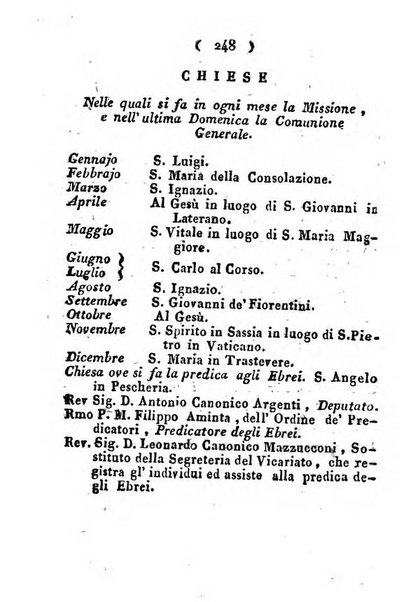 Notizie per l'anno ... secondo il martirologio romano..