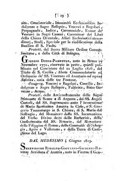 Notizie per l'anno ... secondo il martirologio romano..