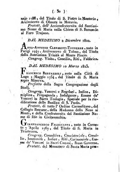 Notizie per l'anno ... secondo il martirologio romano..