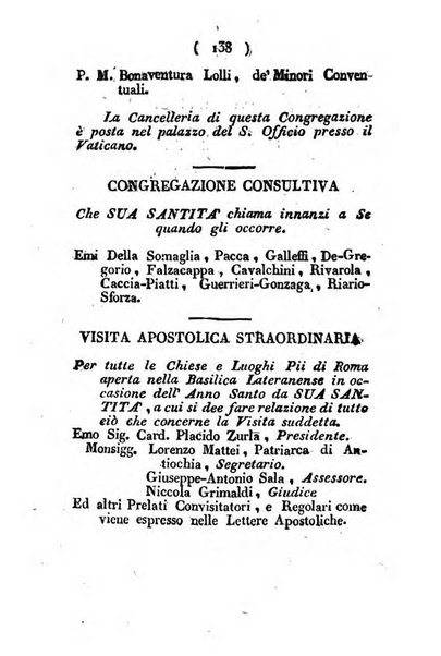 Notizie per l'anno ... secondo il martirologio romano..