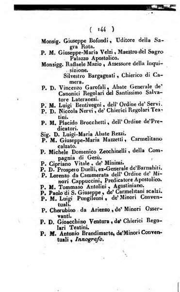 Notizie per l'anno ... secondo il martirologio romano..