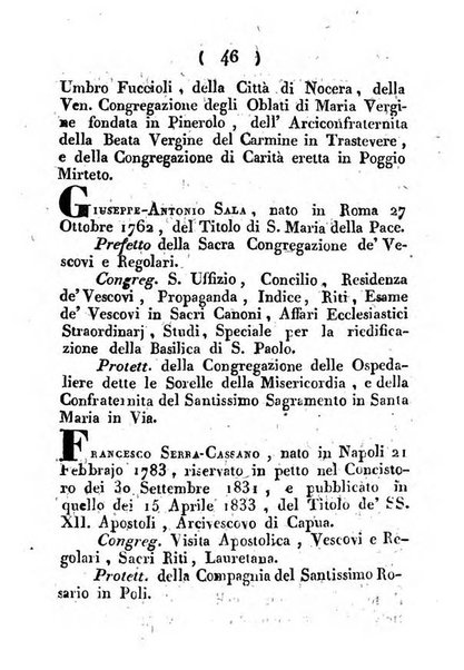 Notizie per l'anno ... secondo il martirologio romano..